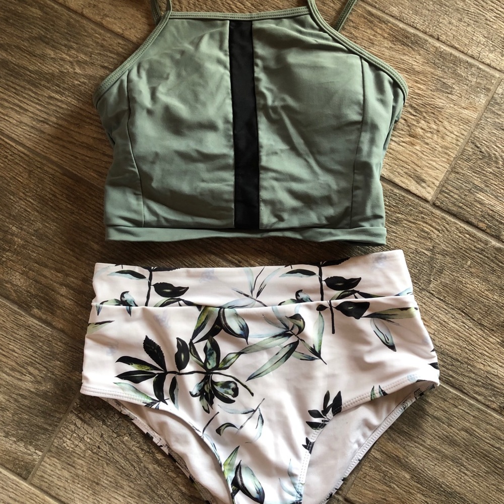 Green Tankini from shein